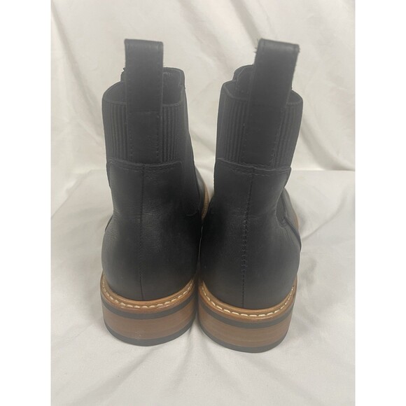 Nisolo Chelsea Boots Womens Size 8.5 Us Carmen Black Leather Ankle Pull On - Picture 4 of 8